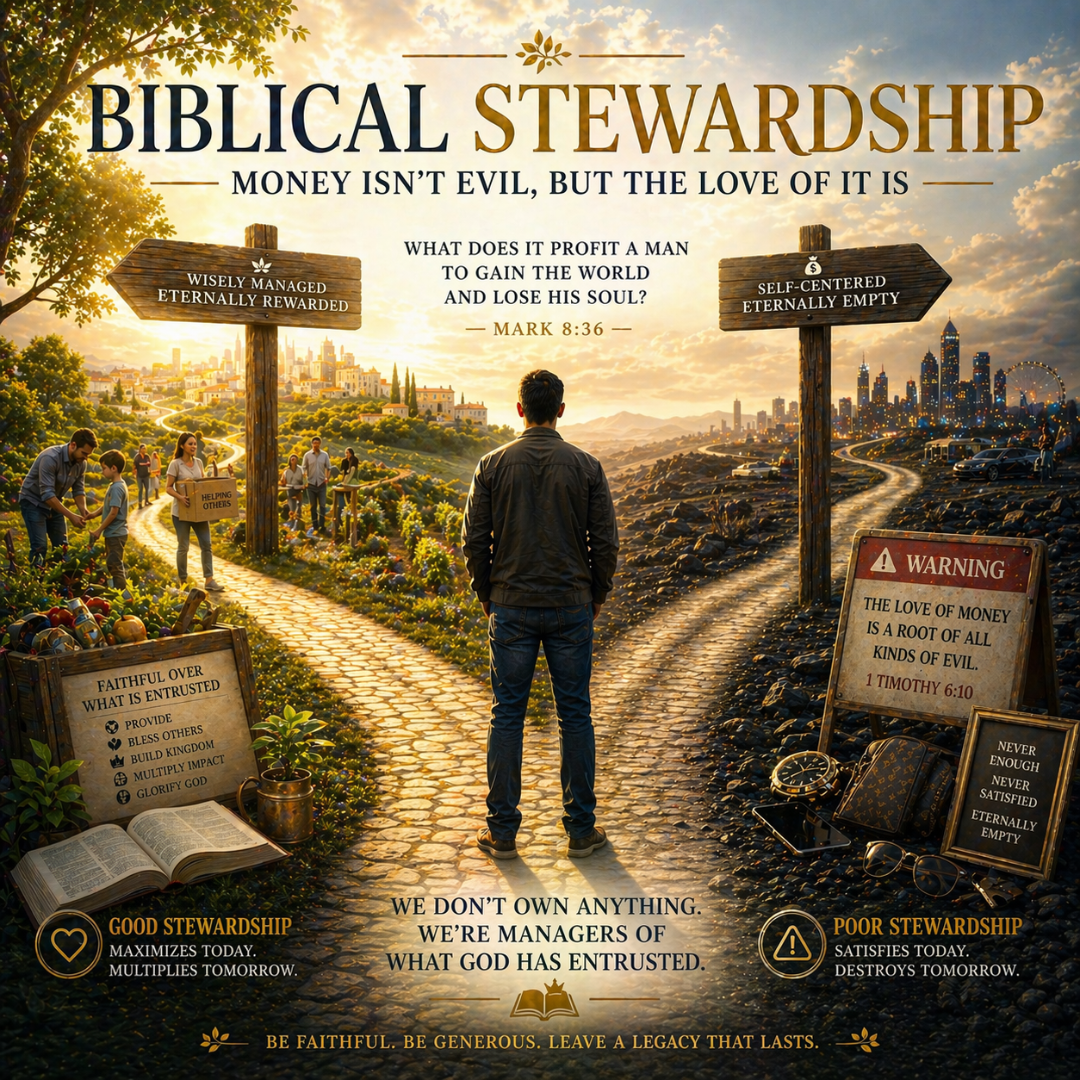 Money Isn’t Evil But the Love of It Is: A Biblical Look at Stewardship